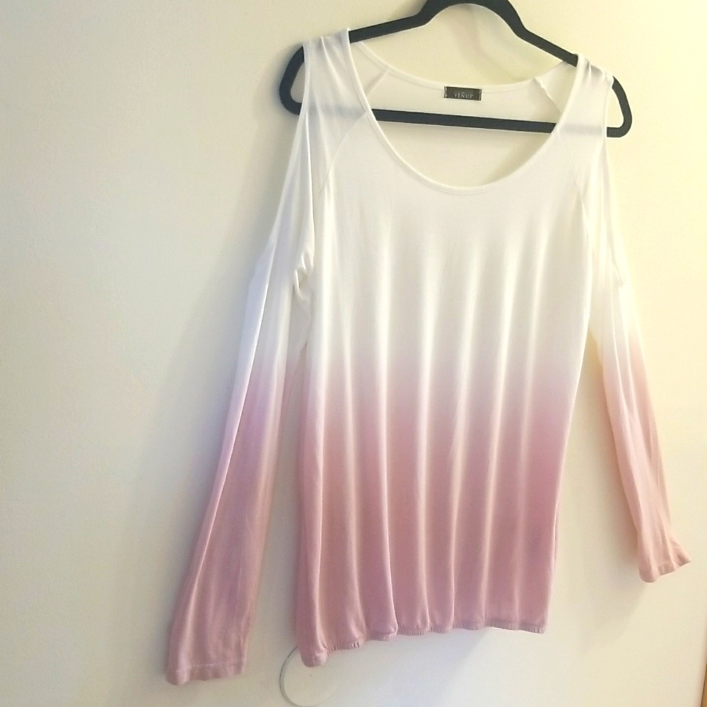 Lascana open shoulder blouse ombre